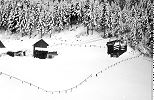 Das alte, offene Niederberger Schiffli vor der Bergstation Rugisbalm - Foto Töngi Rugisbalm Archiv standseilbahnen.ch