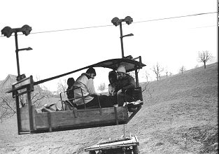 Seilbahn Greppen Bühlwäldli - Altschwändi Niederberger Schiffli - Foto Archiv standseilbahnen.ch