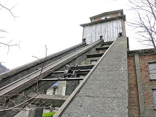 Steinbruch Starkenbach Alt St. Johann - ehemaliger Schrägaufzug - Foto Markus Seitz Archiv standseilbahnen.ch